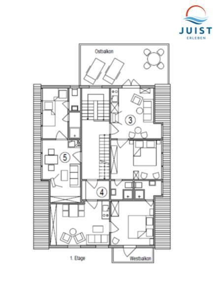 Haus Deichgraf 173 - Wohnung 3 Джуист Екстериор снимка